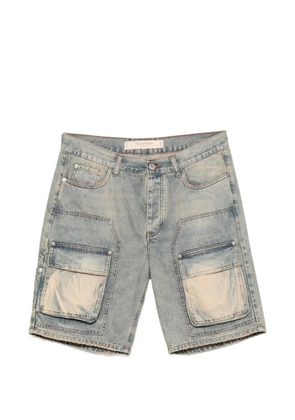 YES LONDON faded cargo shorts - Blue
