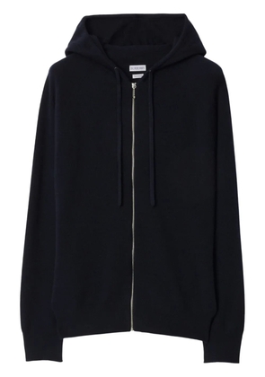 Burberry cashmere zip-up hoodie - Blue