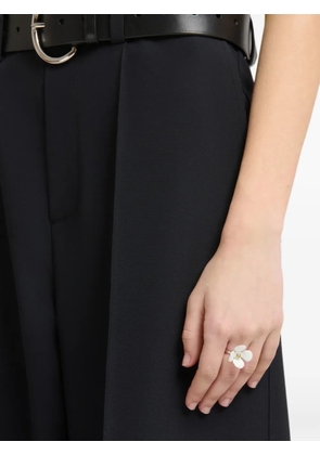 Marni white enamel daisy ring - Silver