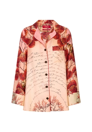 F.R.S For Restless Sleepers Emera graphic-print button-up shirt - Neutrals