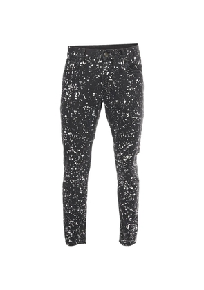 Off-White Pre-Owned paint-splatter skinny jeans - Black