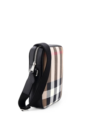 Burberry Pre-Owned Vertical Paddy Bag Vintage Check Canvas crossbody bag - Brown