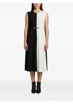 Sportmax Defile two-tone crepe midi dress - Black
