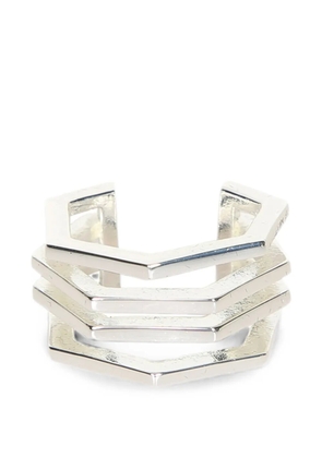 Federica Tosi geometric layered ring - Silver