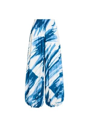 DIARRABLU Genie graphic-print balloon-leg trousers - Blue