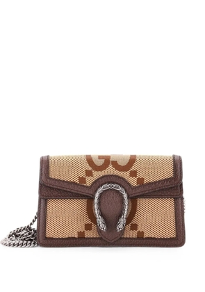 Gucci Pre-Owned Dionysus Bag Jumbo GG Canvas Super Mini crossbody bag - Brown
