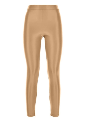 Michael Kors faux-leather leggings - Brown
