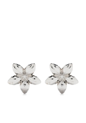 Marni floral-shaped polished earrings - Silver