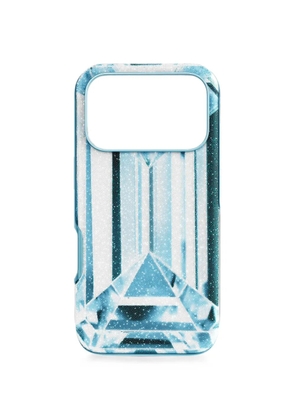 Swarovski iPhone® 17 Pro crystal-embellished phone case - Blue