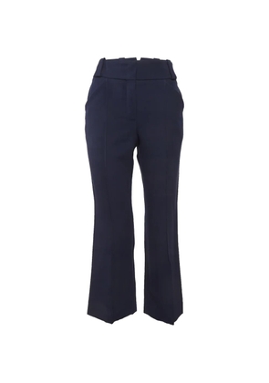 Fendi Pre-Owned flared gabardine trousers - Blue