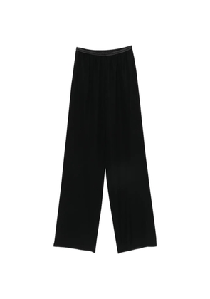 Emporio Armani elasticated straight trousers - Black