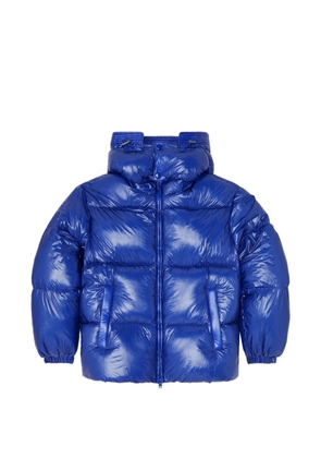 Diesel down puffer jacket with detachable hood - Blue