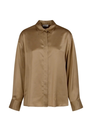 Peserico polo-collar plain shirt - Neutrals