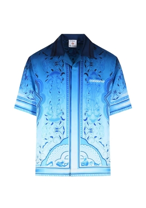 Casablanca Egyptian Rug silk shirt - Blue