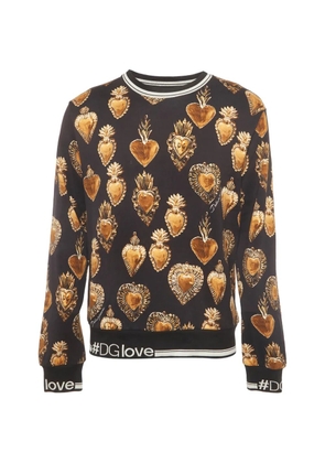 Dolce & Gabbana Pre-Owned Sacred Heart print hoodie - Black