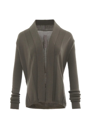 Rick Owens Naska ribbed-knit cardigan - Brown