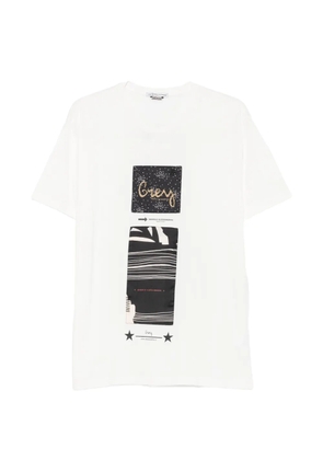Daniele Alessandrini graphic-print patch-detail T-shirt - White