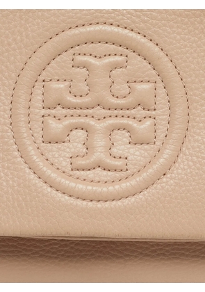 Tory Burch Thea fold-over leather shoulder bag - Neutrals