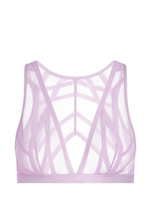 Marlies Dekkers geometric illusionist unpadded bralette - Purple