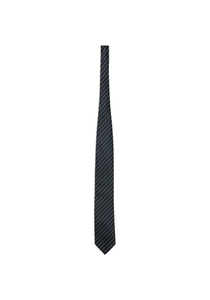 Zegna jacquard-stripe tie - Green
