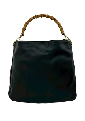 Gucci Pre-Owned 20th Century Calfskin Bamboo handbag - Black