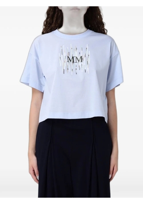 Max Mara logo-print T-shirt - Blue
