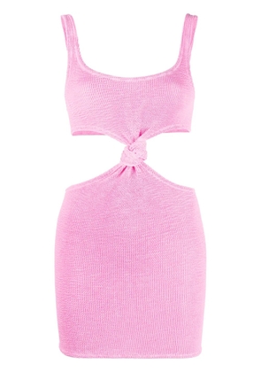 MC2 Saint Barth Kim crinkled cut-out minidress - Pink