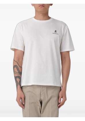 Premiata logo-print cotton T-shirt - Neutrals
