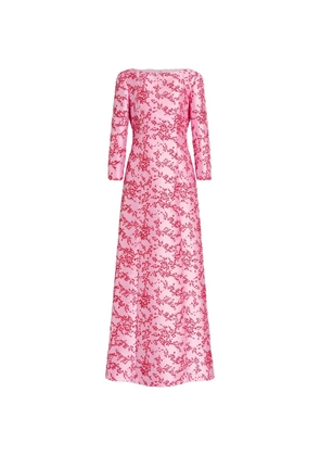 Alberta Ferretti floral-pattern maxi dress - Pink