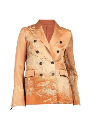 IBRIGU Komon floral-print blazer - Orange