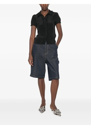 Nº21 ruffled-trim blouse - Black