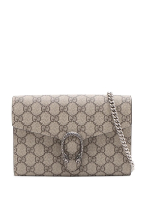Gucci Pre-Owned 2000-2015 GG Supreme Dionysus Wallet on Chain crossbody bag - Neutrals