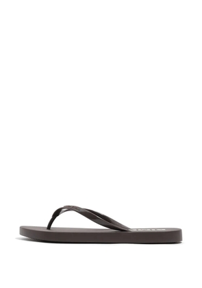 Bimba y Lola logo-print flip-flops - Brown