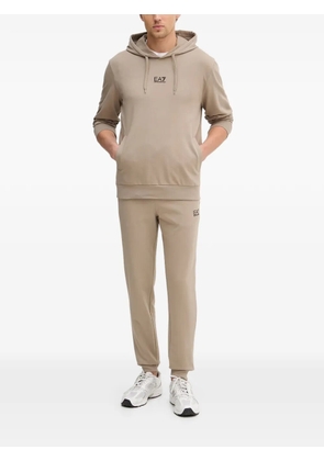 Ea7 Emporio Armani core identity hoodie tracksuit - Neutrals
