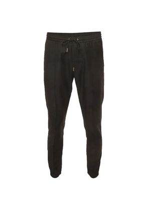 Christian Dior Pre-Owned gabardine zip-detail track pants - Black