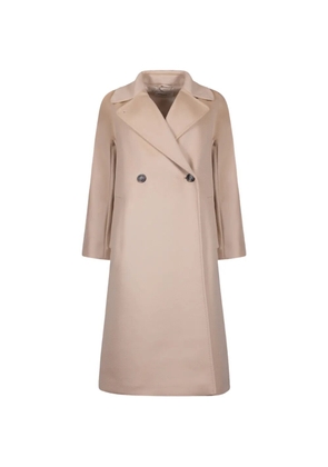 Weekend Max Mara double-breasted belted coat - Neutrals