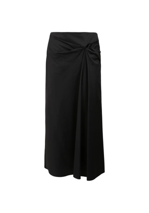 Max Mara mid knot-detail mid-length skirt - Black