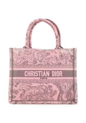 Christian Dior Pre-Owned Book Embroidered Canvas Small tote bag - Pink