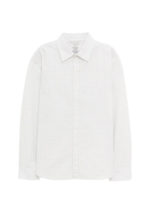mfpen Generous check-pattern shirt - White