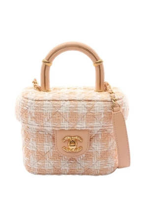 CHANEL Pre-Owned 2021-2026 Mini Tweed Crush Top Handle Bag satchel - Neutrals