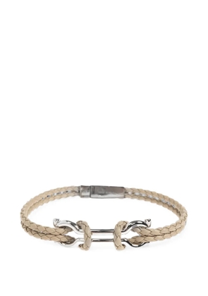 Ferragamo Gancini braided bracelet - Silver