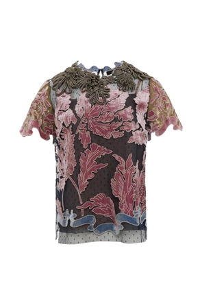 Biyan Saluna floral-print blouse - Black