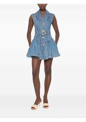 Aje Liliana denim mini dress - Blue