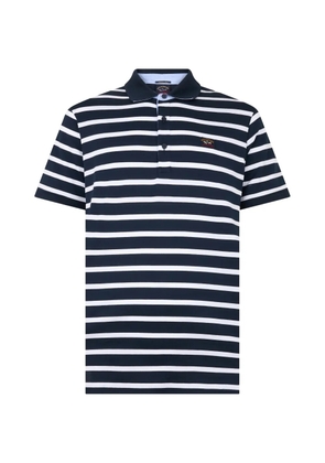 Paul & Shark striped short-sleeve polo shirt - Blue