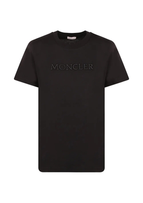Moncler logo-embroidered T-shirt - Black