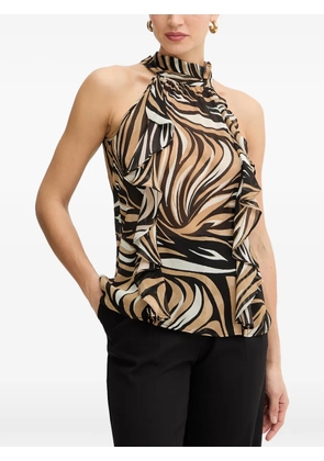 TWINSET sleeveless ruffled top - Black