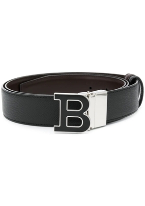 Bally logo buckle belt - Black