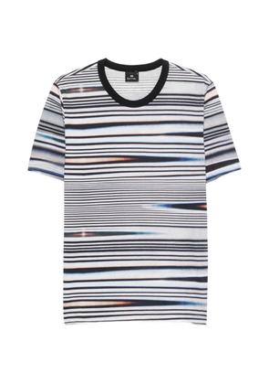 PS Paul Smith horizontal-stripe round-neck T-shirt - White