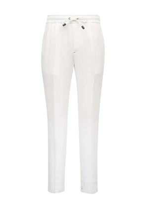Isaia drawstring trousers - White