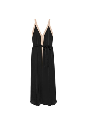 MOUTAKI V-neck maxi dress - Black